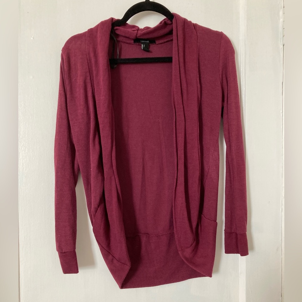 burgundy sweater